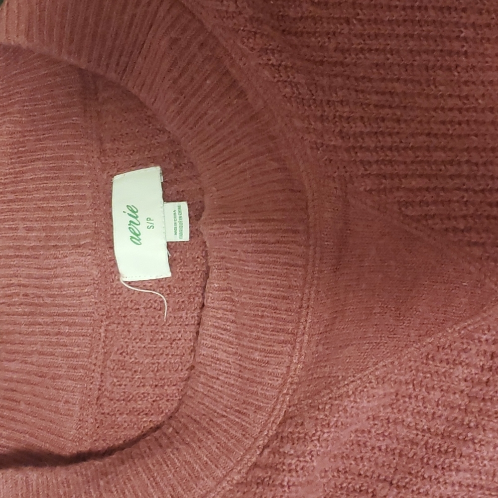 Aerie burgundy sweater (size small)